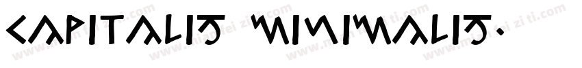 Capitalis Minimalis字体转换